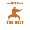 Karate-Trainer-Fan trainiert weiter