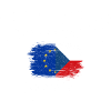 Europe Czech Flag Brush Art