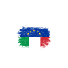Europe Italy Brush Flag