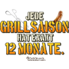 Grillspruch "12 Monate Grillsaison"