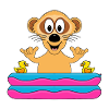 ERDMÄNNCHEN - POOL - SHAKA - SOMMER - TIERISCH
