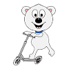EISBÄR - ROLLER - TIER - KINDER - BABY