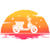 Sunrise Moped Roller
