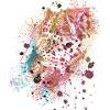panther,gepard,leopard,rot,bunt,graffiti,rot