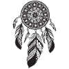 MANDALAS FEATHERS Dream catcher mandala