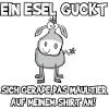 Ein Esel guckt