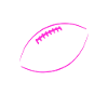 American Football Outline Women
