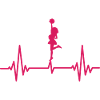 ECG Heartbeat Cheerleading Cheerleader Cheerdance