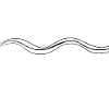 trait d’onde de ligne