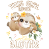 This girl loves sloths