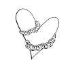 chain-caught heart love