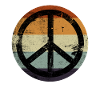 Retro Design Friedenszeichen Peace Zeichen
