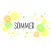Sommer mit Zitrusfrüchte