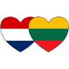 Holland Lithuania Flag Heart