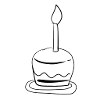 gâteau gâteau bougie anniversaire