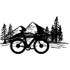 Bike and Mountains -