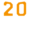 Number 20 Orange