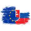 EU Slowakei Flagge Fusion