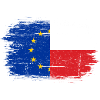 Fusion der EU-Frankreich-Flagge