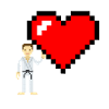 Karate Pixel - Karate Geschenkidee