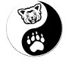 Panda rouge Ying Yang