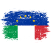 EU Italy Brush Flag Fusion