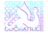 Cockatrice Medieval Bestiary Retro Gesc