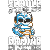 Gaming Skelett - Computerspiele Videospiele Schule