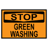 Stop Greenwashing Sign