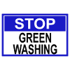 Stop Greenwashing Sign