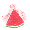 Pastèque, Pastèque, Melon, Aquarelle
