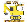 Excavator Construction Site Construction Worker Construction Later I Gift