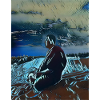 Anime Monk - Blue
