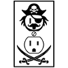 Pirate Style Power Outlet Parody