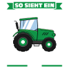 Schulkind Traktor Schulbeginn Geschenk