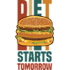 diet starts tomorrow (burger)