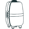 Big roller suitcase