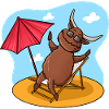 Highland Cow Beach