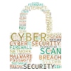 Cyber Security Wordcloud Padlock