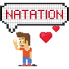 swimming love pixel