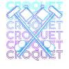 Croquet Player Retro Gift