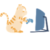 Bin am Zocken Gaming Katze