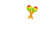 Rattle Heartbeat Percussion Instrument