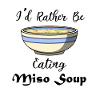 Miso-Suppe, Nudeln, Ramenfutter essen