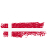 Grunge US Danish Flag Fusion