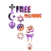 free religion,symbole,religion,kreuz,bunt