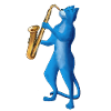 SAX CAT – CAT PLAYING SAXOPHONE
