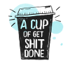 Lustiger Kaffeebecher mit Spruch