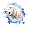lion,lion's head,graffiti,blue,white lion,graffiti