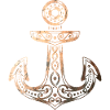 Viking Anchor - Retro Copper